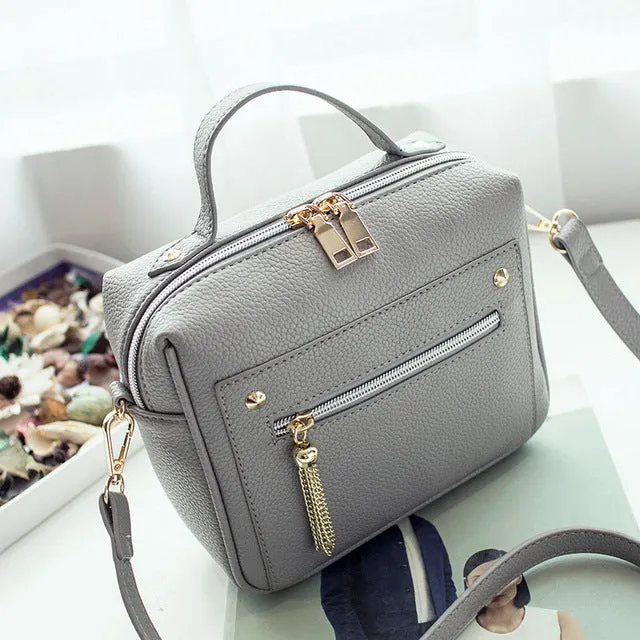 Leather Solid Women Handbags