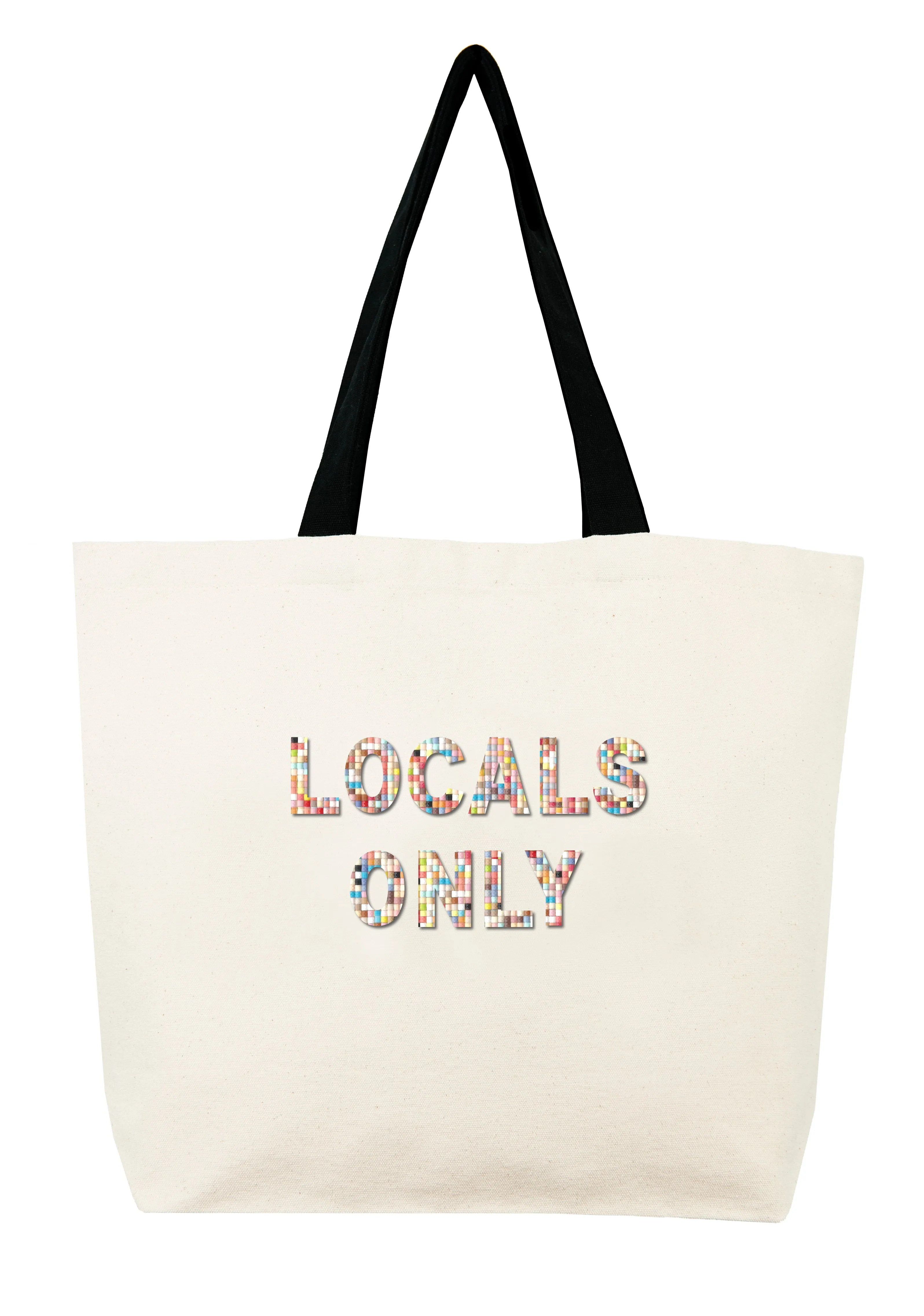 Locals Only Confetti Bead Tote