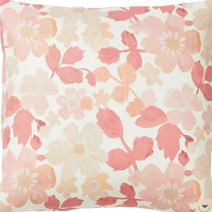 Mini Pastel Floral Euro Pillow Case Set 2 |Pink