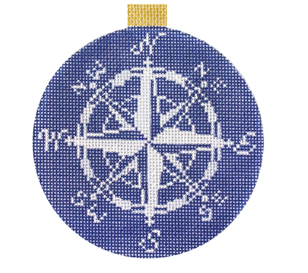 Navy Compass Rose Canvas