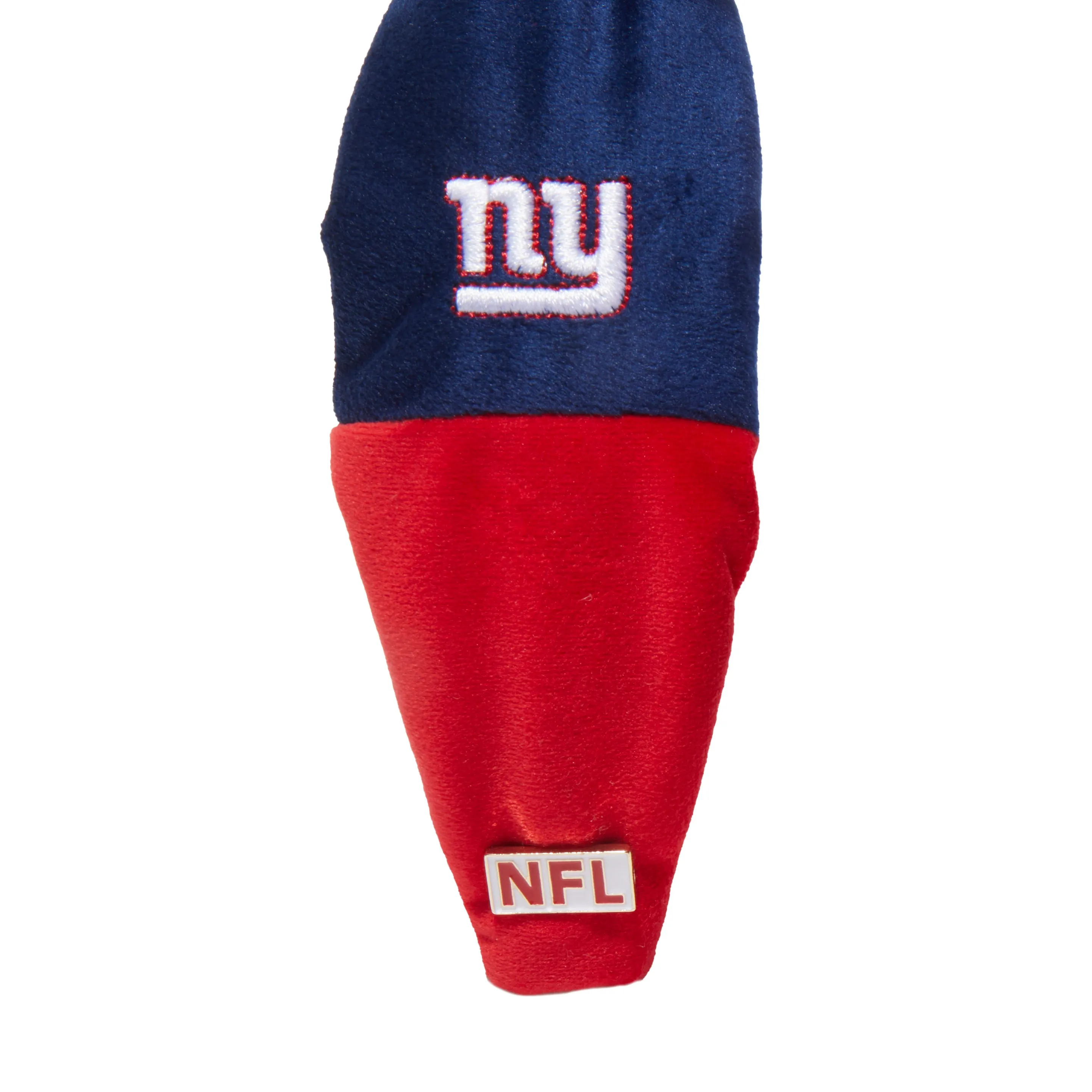 NEW YORK GIANTS LELE SADOUGHI X NFL BLUE RED EMBROIDERED KNOTTED HEADBAND