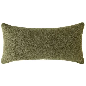 Olive Green Boucle Cushion 80x40cm