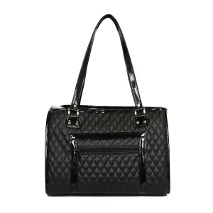 Payton Pet Carrier - Black Quilted