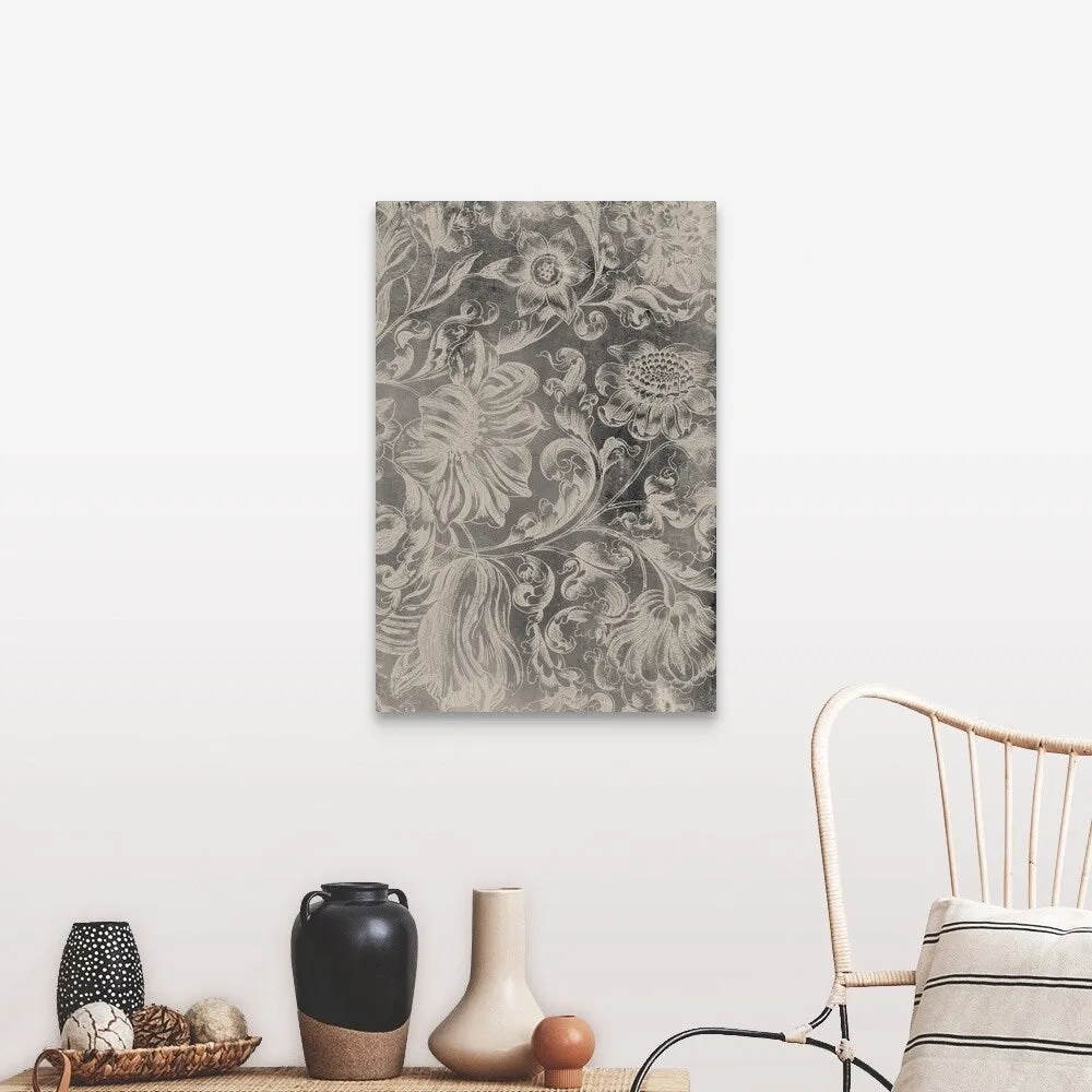 "Aged Floral II" Canvas Wall Art