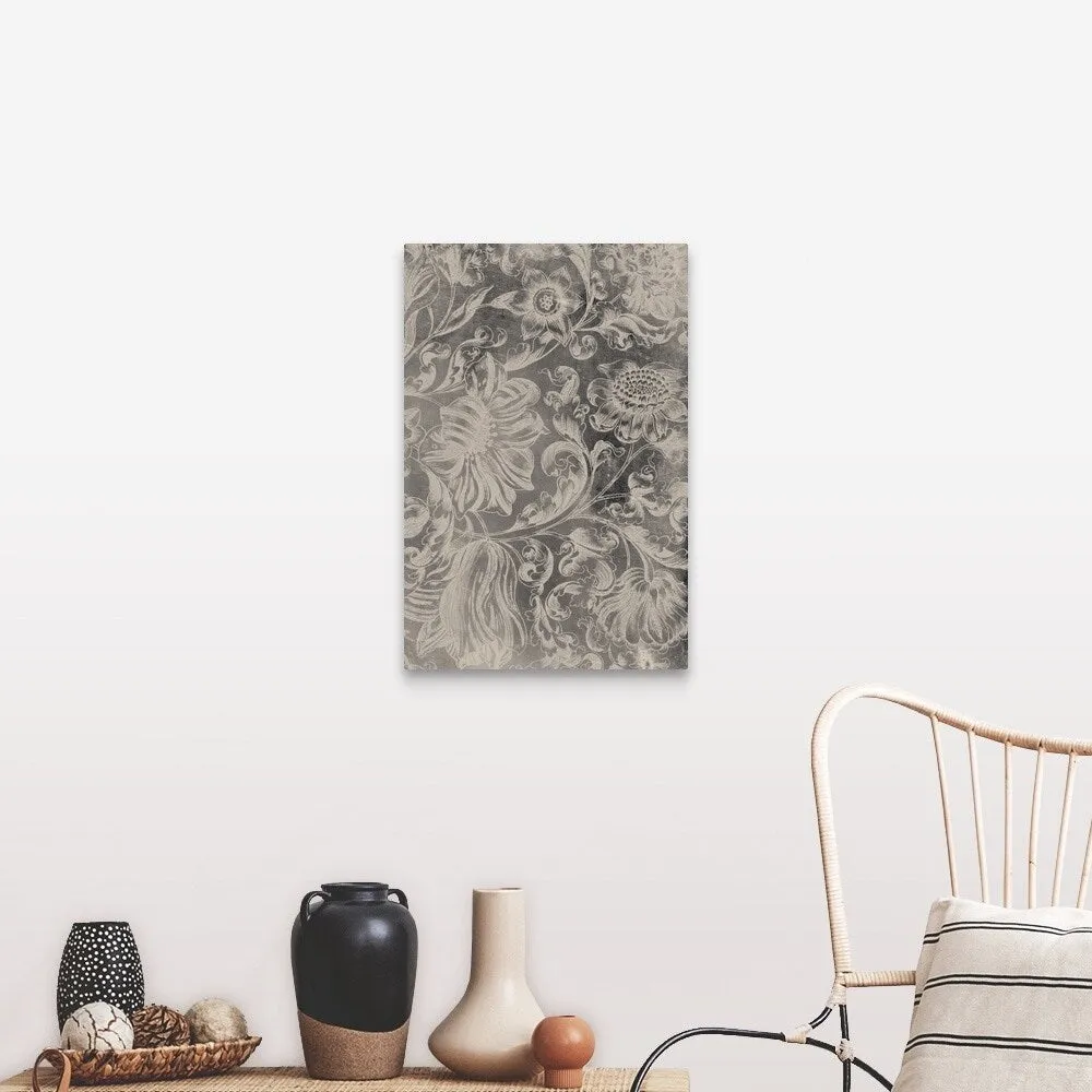 "Aged Floral II" Canvas Wall Art