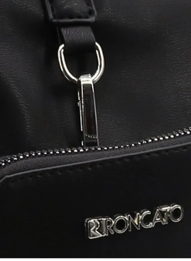 R Roncato Leather Handbag with a Mini Pouch