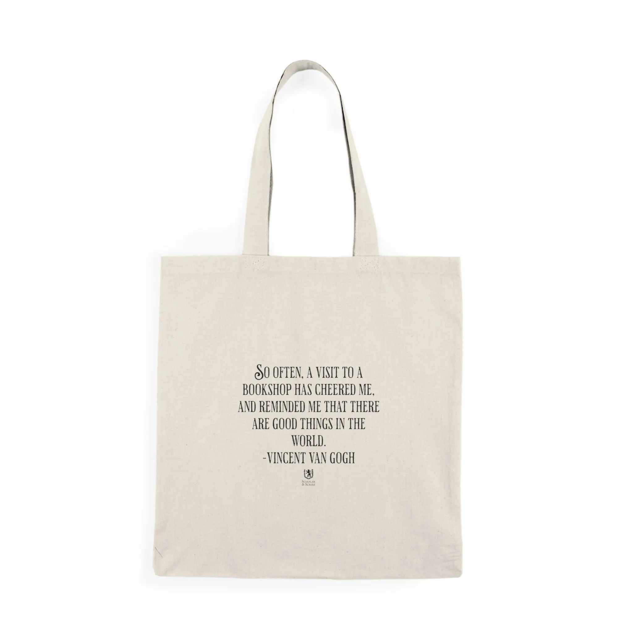 Scholar & Scribe Visit to the Bookshop Natural Tote Bag