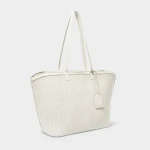 Signature Tote Bag in Off White KLB2746