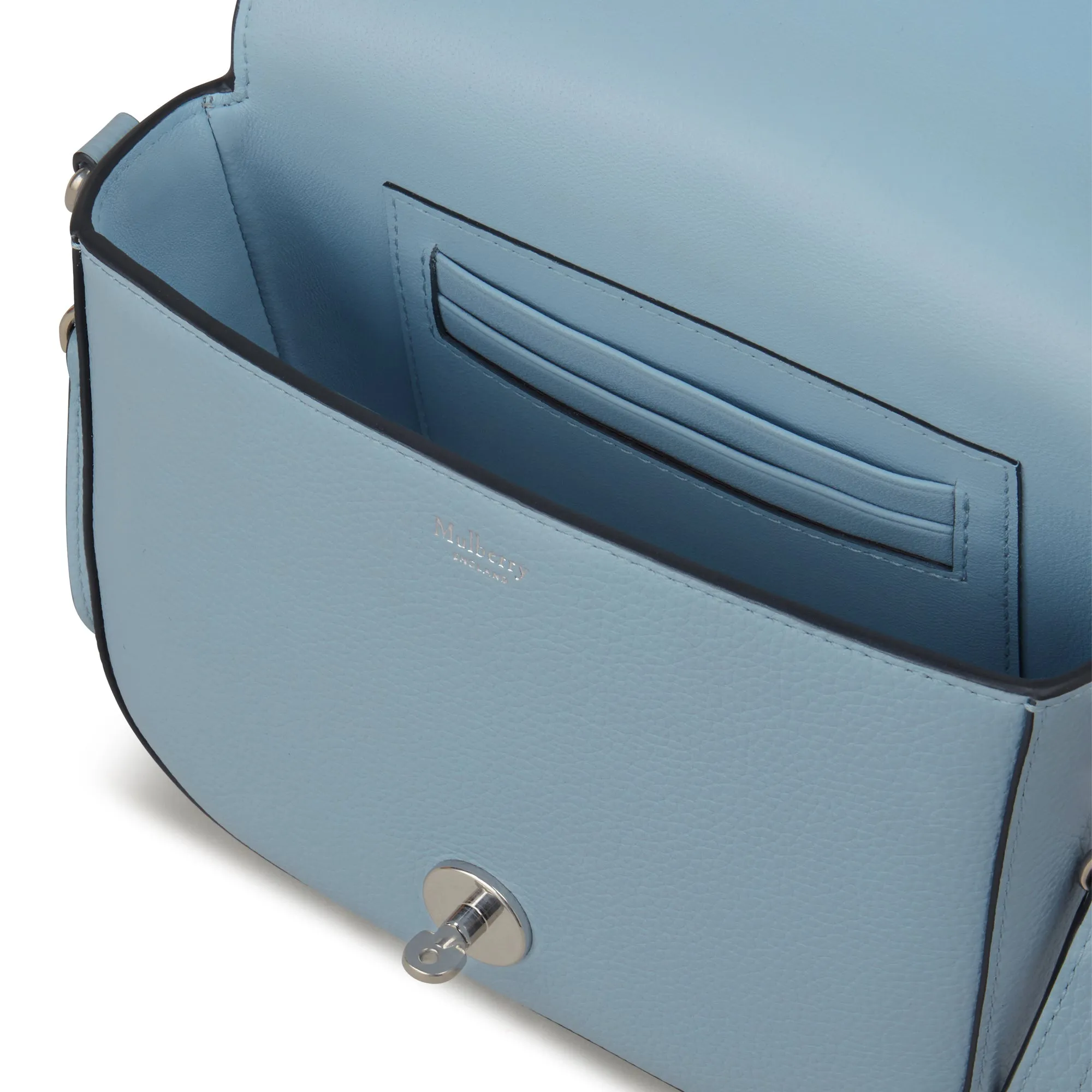 Small Darley Satchel Small Classic Grain (Poplin Blue)