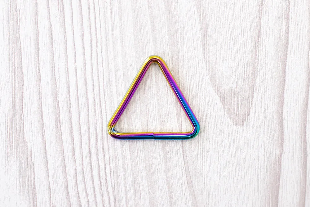 Threaders 1.5” Triangular Rings - Rainbow (4pc)