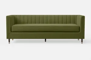 Tivoli 4 Seater Sofa Olive Linen Fabric