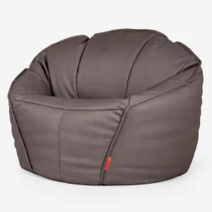 Ultimate Classic Gaming Bean Bag Chair - Vegan Leather Chocolate