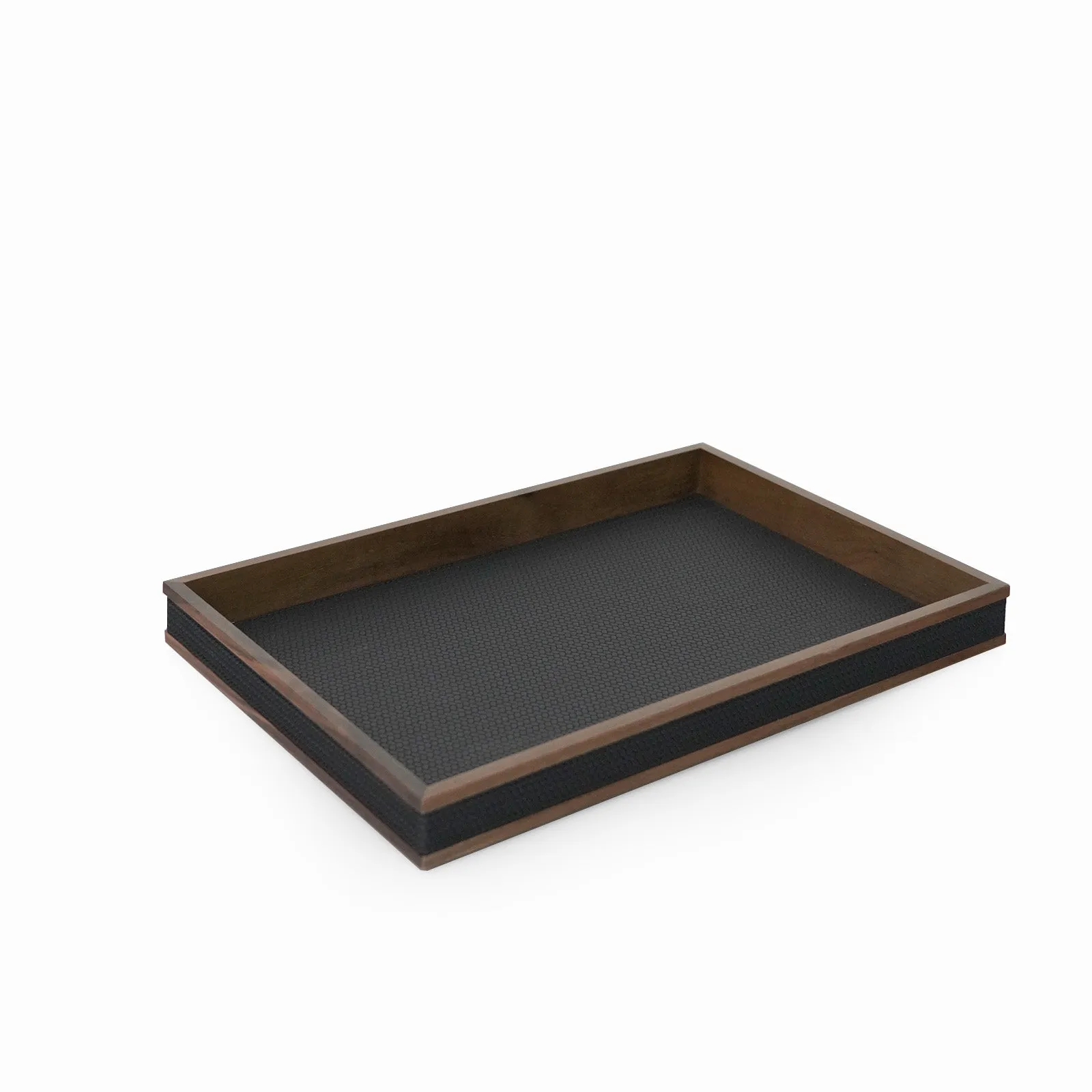 Walnut Leather Tray