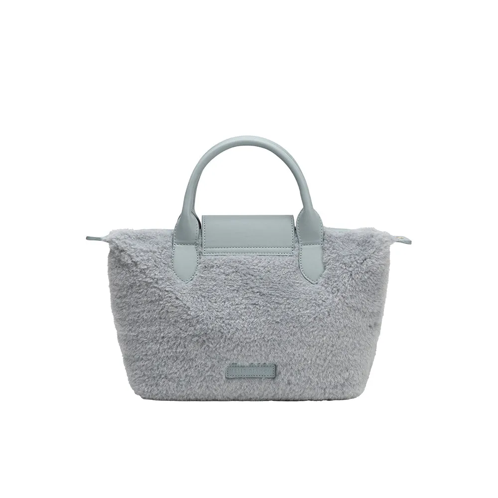 Winnie Blue Sherpa Tote Bag - FINAL SALE