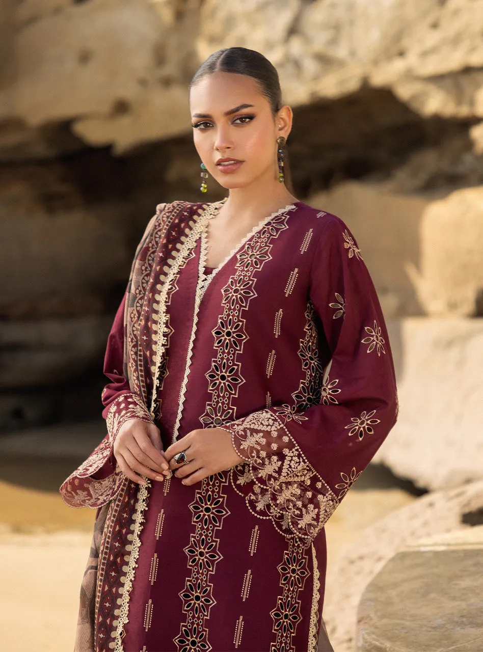 Zainab Chottani Chikankari Luxury Lawn Collection 2024 – Aysel - 1B