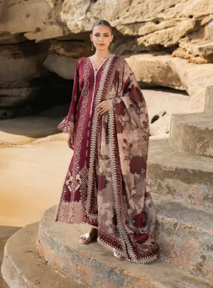 Zainab Chottani Chikankari Luxury Lawn Collection 2024 – Aysel - 1B