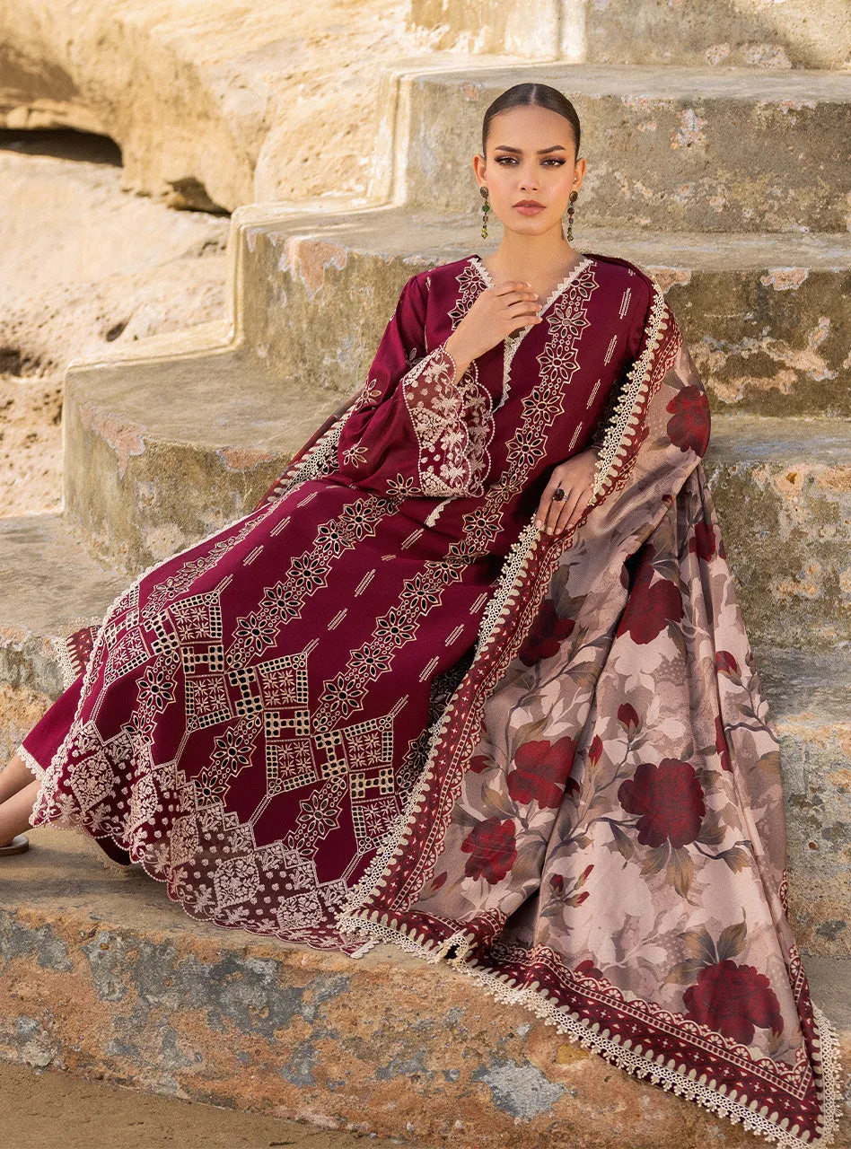 Zainab Chottani Chikankari Luxury Lawn Collection 2024 – Aysel - 1B